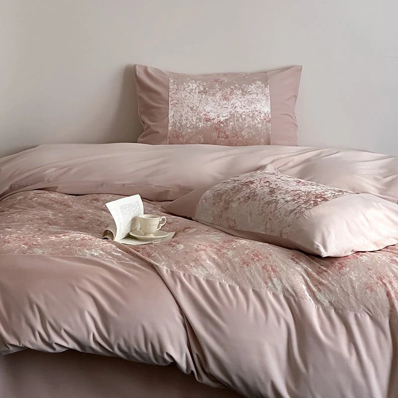 Bed Linen Set Satin Jacquard 4-Piece