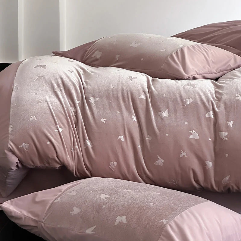 Bed Linen Set Satin Jacquard 4-Piece