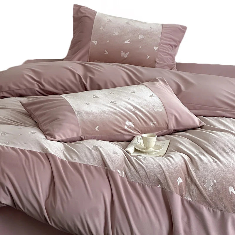 Bed Linen Set Satin Jacquard 4-Piece
