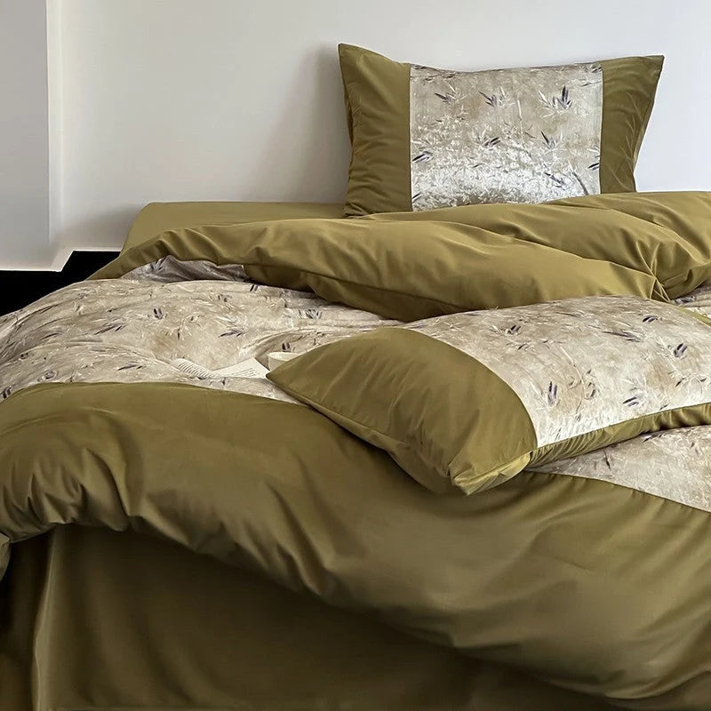 Bed Linen Set Satin Jacquard 4-Piece