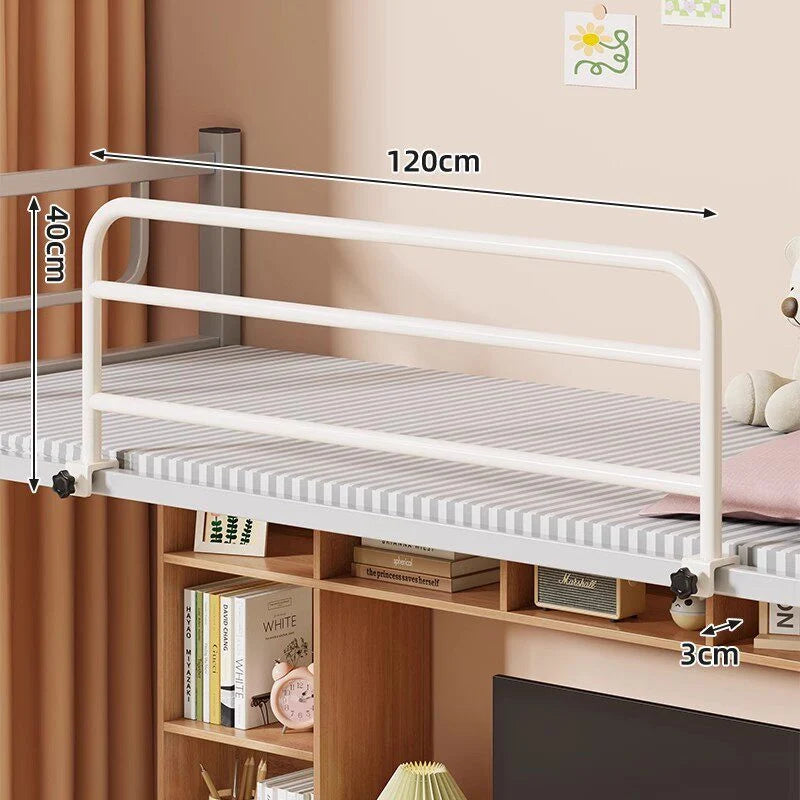 Bed Safety Rail Padded Clamp-On No-Drill Installation
