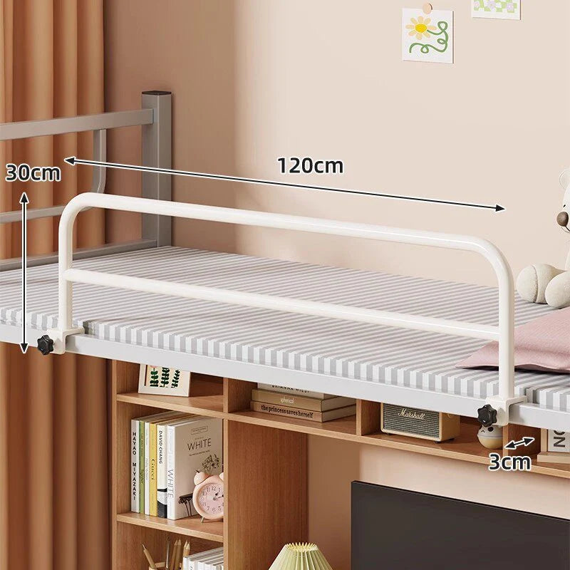 Bed Safety Rail Padded Clamp-On Steel Frame