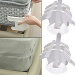 Bed Sheet Clips Elastic Straps Secure Hold