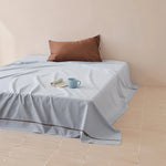 Bed Sheet & Pillowcase Set Cotton Satin Fine Piping 4-Piece