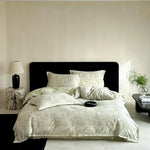 Bed Sheet Set 100% Cotton Jacquard Year-Round Comfort