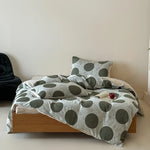 Bed Sheet Set Cotton-Linen Breathable Oversized Polka Dot