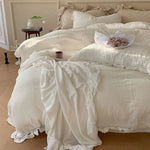 Bedding Set 100% Cotton Gauze Concealed Zipper