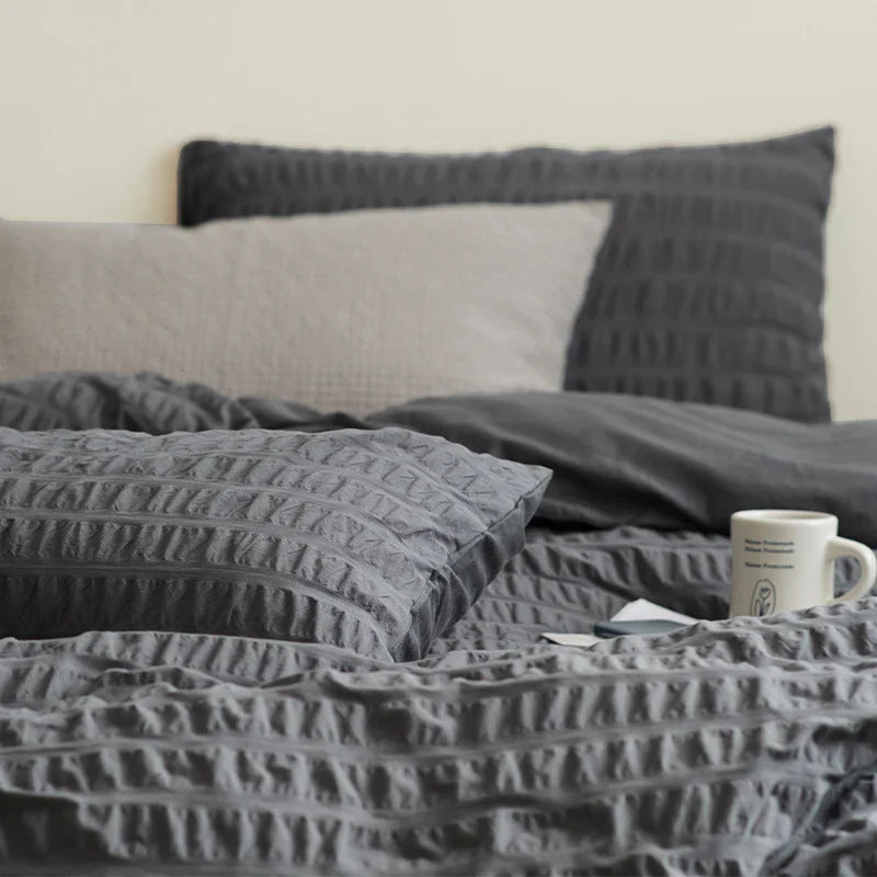 Bedding Set 100% Cotton Soft & Breathable Bubble Pattern