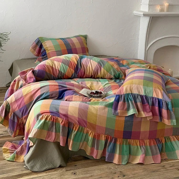 Bedding Set 4-Piece Breathable Cotton Gauze