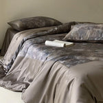 Bedding Set 4-Piece Breathable Cotton Satin Skin-Friendly