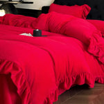 Bedding Set 4-Piece Milk Fiber Thermal Fade-Resistant