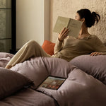 Bedding Set 4-Piece Pre-Washed Cotton Jacquard All-Season