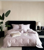 Bedding Set 4-Piece Satin Damask Jacquard Breathable