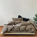 Bedding Set Breathable Cotton Blend Reversible Pattern