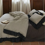 Bedding Set Breathable Cotton Gauze Quilted Four Piece Set