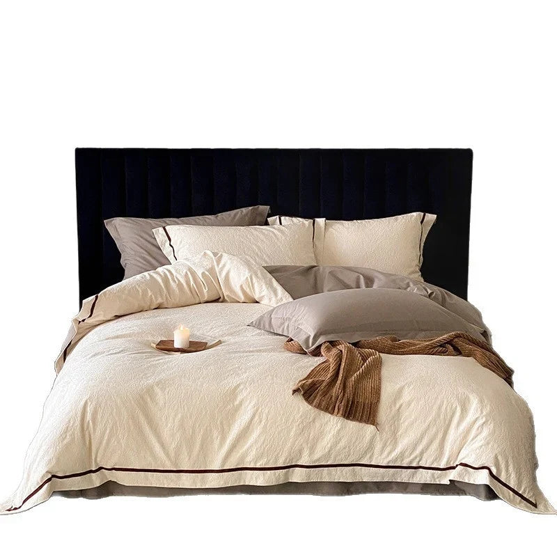 Bedding Set Breathable Cotton-Linen Hotel Closure
