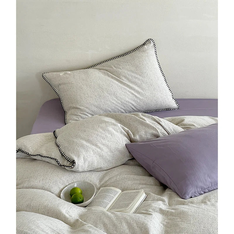 Bedding Set Breathable Cotton-Linen Moisture-Regulating