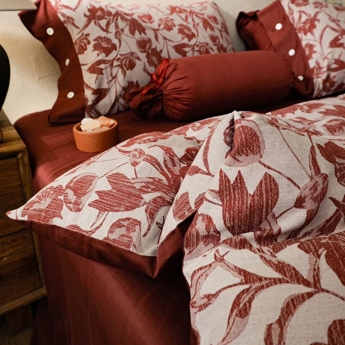 Bedding Set Breathable Cotton-Linen Reversible