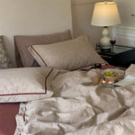 Bedding Set Breathable Cotton-Lyocell Reversible 4-Piece