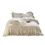 Bedding Set Breathable Cotton Percale Ruffle & Lace