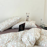 Bedding Set Breathable Cotton Percale Subtle Floral