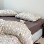 Bedding Set Breathable Cotton Percale Subtle Floral