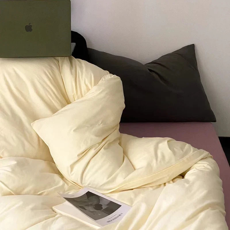 Bedding Set Breathable Cotton Percale Voluminous Quilting