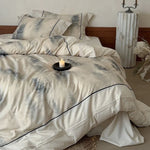 Bedding Set Breathable Cotton Percale Watercolor Fern 4-Piece