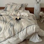 Bedding Set Breathable Cotton Percale Watercolor Fern 4-Piece