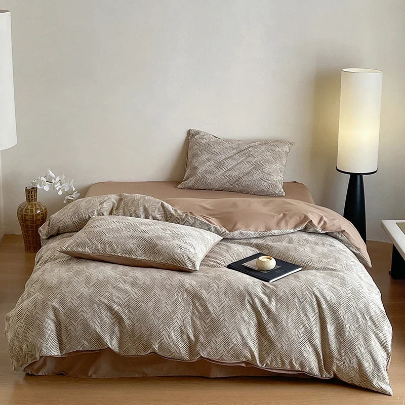 Bedding Set Breathable Cotton Reversible Hypoallergenic