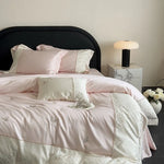 Bedding Set Breathable Cotton Satin Butterfly Embroidery