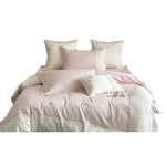 Bedding Set Breathable Cotton Satin Butterfly Embroidery