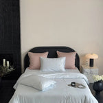 Bedding Set Breathable Cotton Satin Butterfly Embroidery