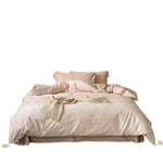 Bedding Set Breathable Cotton Satin Tone-On-Tone