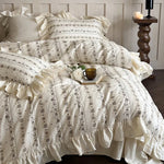 Bedding Set Breathable Cotton Vintage Floral Set of 4