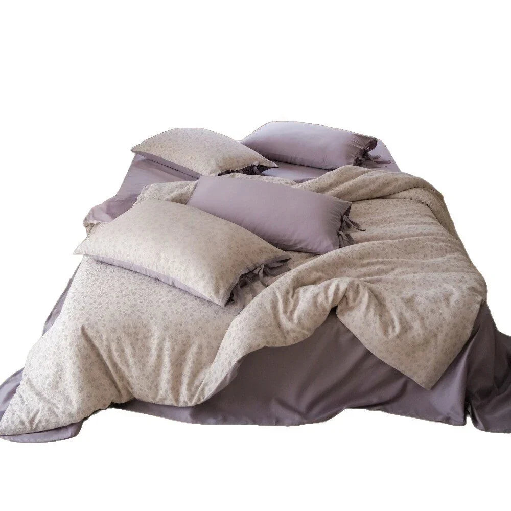 Bedding Set Breathable Percale Top & Satin Back