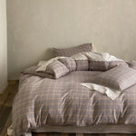 Bedding Set Breathable Soft-Washed Cotton Lace Trim