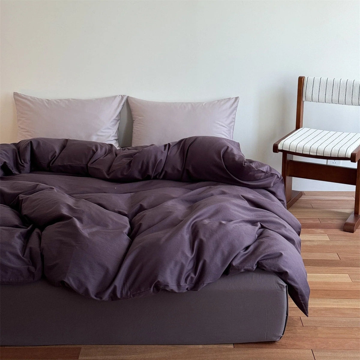 Bedding Set Cotton Blend Breathable Jersey 4-Piece Set