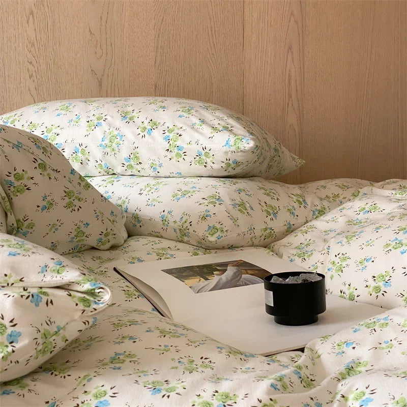Bedding Set Cotton Breathable & Thermoregulating Botanical Print