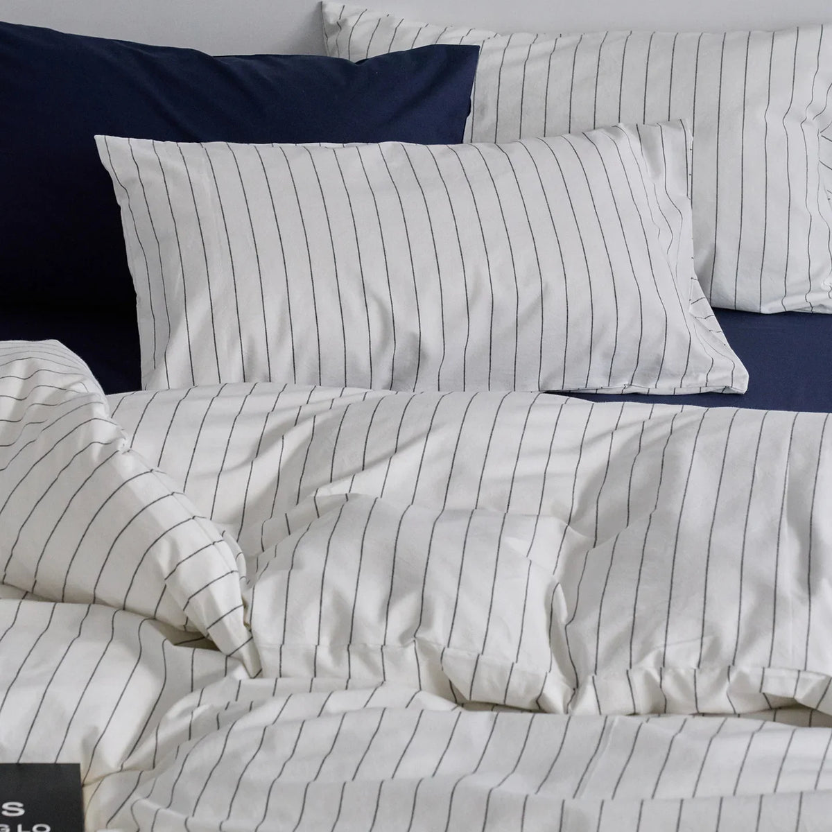 Bedding Set Cotton Linen Breathable Concealed Zipper
