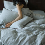 Bedding Set Cotton-Linen Breathable Textured & Quilted