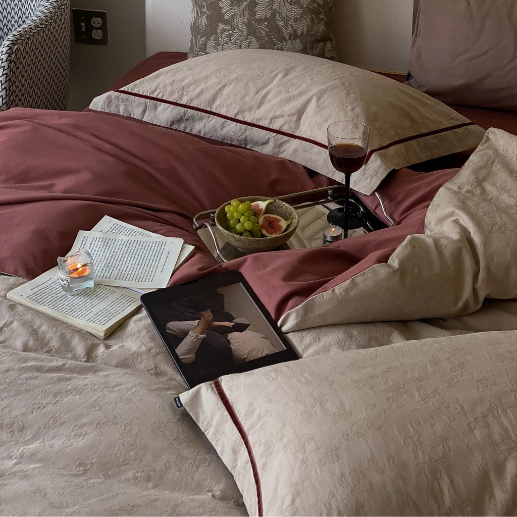 Bedding Set Cotton-Lyocell Blend Reversible 4-Piece
