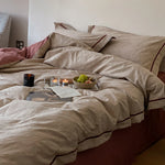 Bedding Set Cotton-Lyocell Blend Reversible 4-Piece