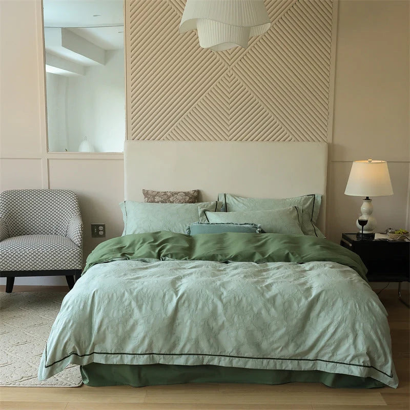 Bedding Set Cotton-Lyocell Blend Reversible 4-Piece