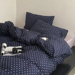 Bedding Set Cotton Percale Breathable 4-Piece Hotel Closure