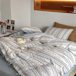Bedding Set Cotton Percale Breathable Embroidered