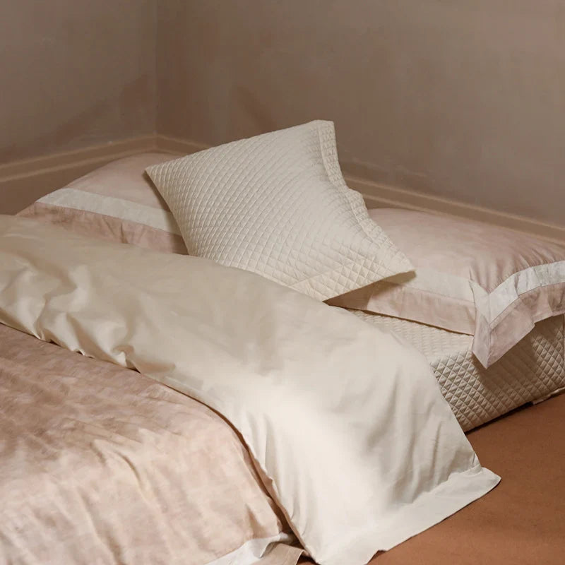 Bedding Set Cotton Percale Breathable Ruffle Four Piece