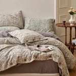 Bedding Set Cotton Percale Floral Woven 4-Piece