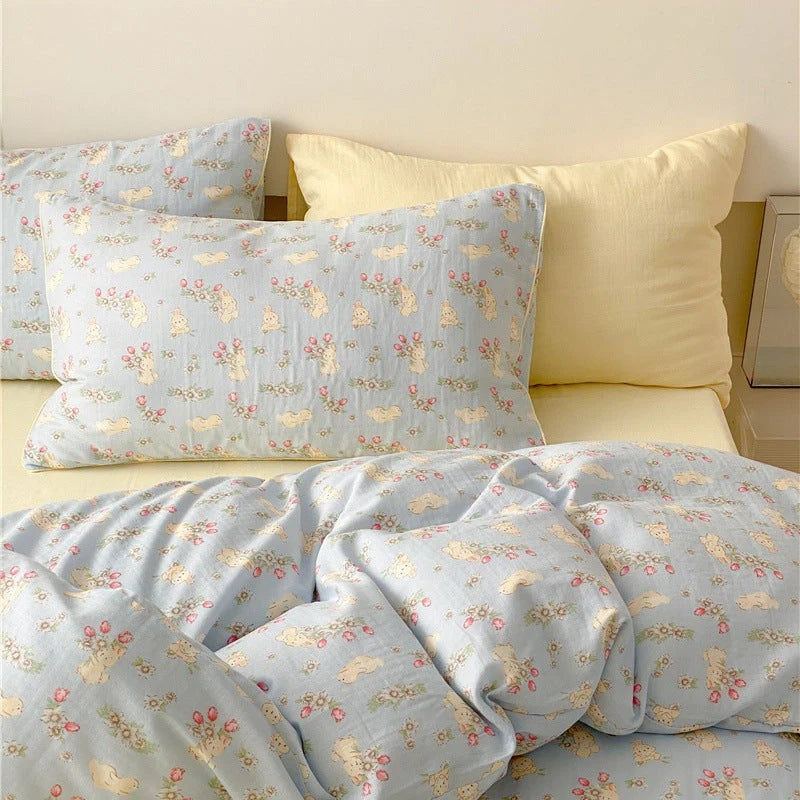 Bedding Set Cotton Percale Reversible Breathable & Cool Surface