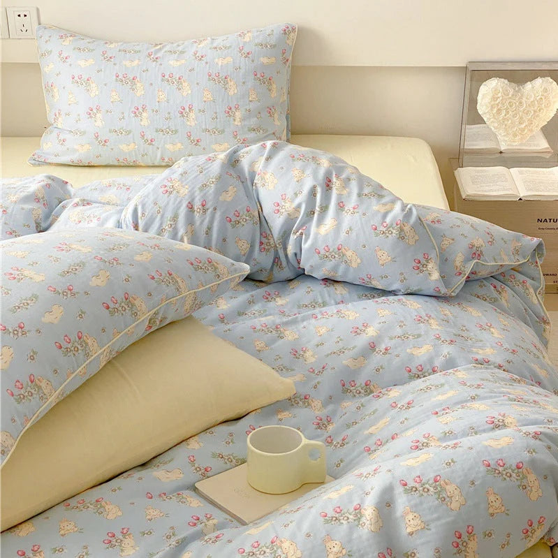 Bedding Set Cotton Percale Reversible Breathable & Cool Surface